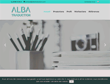 Tablet Screenshot of albatraduction.com
